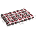 thumbnail image 4 of vidaXL Pallet Sofa Cushions 7 pcs Red Check Pattern, 4 of 5