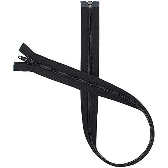 #5 Coil Separating Black YKK Jacket Zipper - Color Black - Made in The United States (1 Zipper Per Pack)