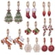 thumbnail image 3 of Pendientes de Navidad con gota de aceite, pendientes de árbol de Navidad, pendientes de alce, caja de regalo, una variedad de juegos de pendientes, 3 of 6