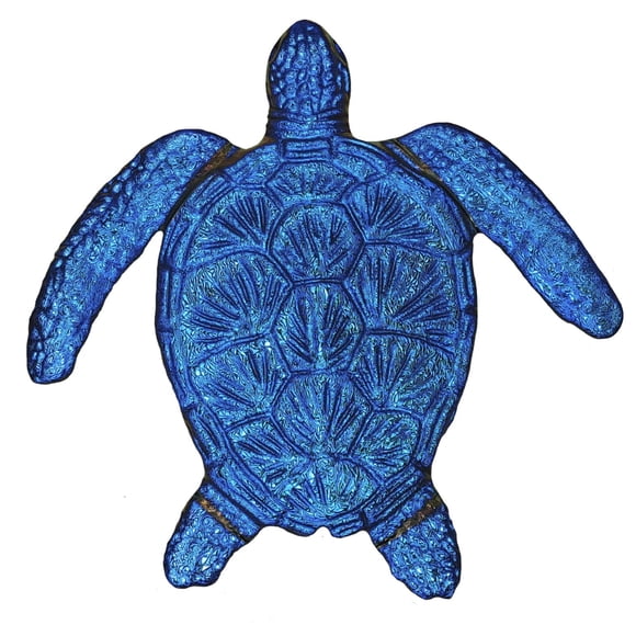 Artistry in Mosaics Tortue Caouanne Métallique (Série Fusion) Céramique Piscine Mosaic (6 Pouces, Saphir)