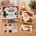 thumbnail image 5 of Barsme DIY Christmas Sea Glass Art Mosaic Craft Kit for Adults, with Frame Sea Glass Pieces Adhesive and Tools for a Faith-Inspired Tabletop Craft C, 5 of 5