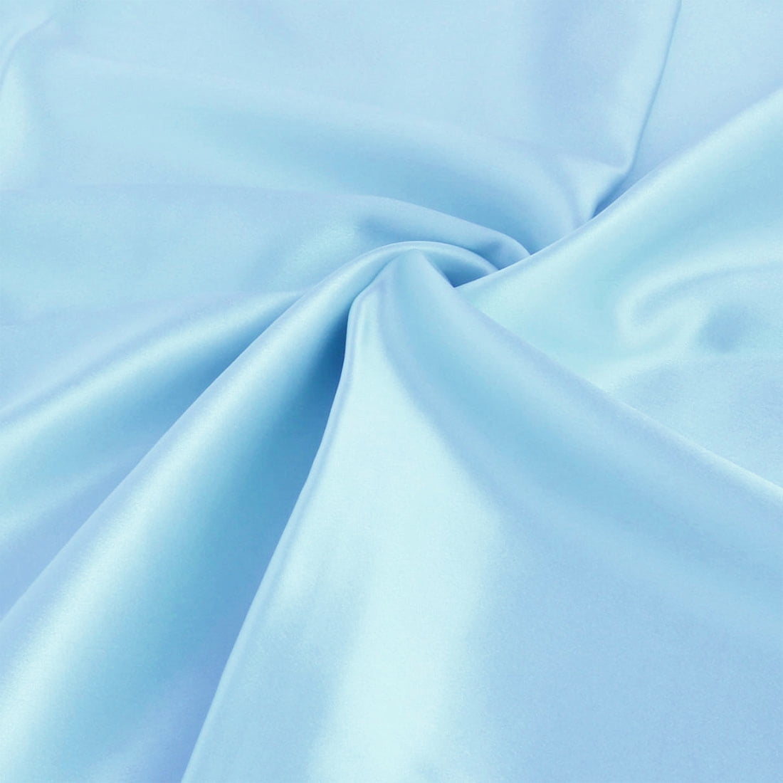 Unique Bargains 1 Piece 100% Silk Pillowcase Light Blue Standard