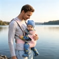 thumbnail image 5 of Baby Carrier Newborn to Toddler - Newborn Carrier, 3 Ergonomic Positions (Front in/Front Out/Back), “M”-Position Baby Carriers with Adjustable Seat (7-35 lbs), 5 of 5