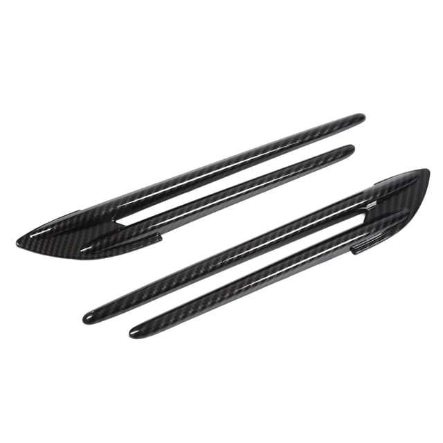 Carbon Fiber Side Fender Vent Trim,2pcs Side Fender Fin Fender Side Vent Trim Cover Side Fender Vent Decor Reliable and Durable
