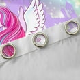 thumbnail image 4 of Erosebridal Chic Unicorn Curtains and Drapes(38x45),Cartoon Rainbow Blackout Curtains for Bedroom,Fairy Castle Silhouette Curtains Pack of 2(38x45) For Girls,Breathable Room Decoration, 4 of 6