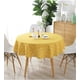 thumbnail image 4 of Mantel redondo de meioro, mantel de lino y algodón, color amarillo, de sarga nórdica, para mesa redonda, 4 of 5