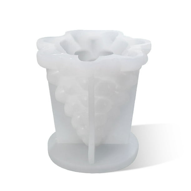 Vela aromática navideña Molde de silicona Velas Cubo Molde liso Artesanía de cerámica Decoración de festivales Suministros para manualidades de bricolaje Tipo 3 Monstrate HA009043-03
