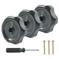 thumbnail image 1 of Colaxi RV Window and Vent Knob Window Latch Knob Maintenance Repair Easy to Install with Screw for Garage RV Window Accessories Black 3Pcs, 1 of 8