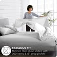 thumbnail image 3 of Ivy Union Microfiber Sheet Set - 3-Pieces - Breathable - Deep Pocket, Twin XL, Cloud Gray, 3 of 6