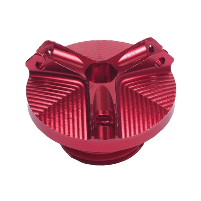Tapón de llenado de aceite para motocicleta, tapón de drenaje de aceite del motor, tuerca del cárter (2017, 2018, 2019, 2020), fácil de instalar. rojo