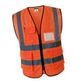 thumbnail image 2 of Gilet Réfléchissant comme Décrit Orange TG, 2 of 8