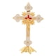thumbnail image 3 of Estatuilla de crucifijo Crucifijo de pie Cruces santas católicas Crucifijo con soporte Crucifijo de Jesús para decoración del hogar Altar ,, 3 of 8