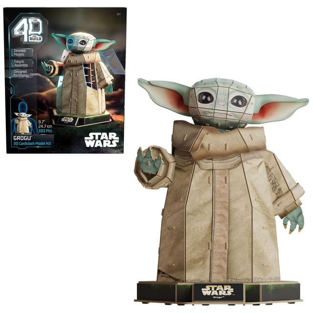 Kit de maquetas 3D de Star Wars Grogu para construir en 4D con 103 piezas