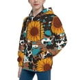 thumbnail image 2 of Daiia Vintage Sunflowes for Boys Fashion Hoodies & Sweatshirts with Kangaroo Pocket,Hooded Sweatshirt for Kid, Breathable& Moisture Wicking-X-Large, 2 of 6