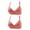 Pink, variant on cfhntfmh 2pc Women's Plus Size Wireless Bra Push up Low Cut Everyday Bra Wirefree Full-Coverage Bra Comfort Bralettes