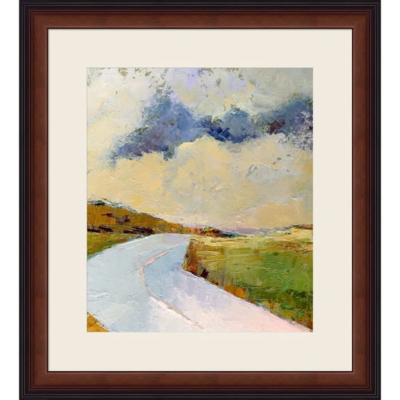 Great Art Now One Cloud, One Road by Toby Gordon, Framed Wall Art, 25W x 27.75H