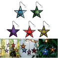 thumbnail image 2 of Iron Hanging Candle Holders Art Design Star Shape for Home Decors Sturdy Metal Texture Ideal for Living Room Study Yellow, 2 of 4