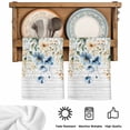 thumbnail image 6 of Spring Floral Kitchen Towels Set of 3, Weeping Blue Botanical Summer Vintage Soft Microfiber Dish Towels, Absorbent Quick-Dry Washable Dishcloths for Kitchen Cleaning, Drying Dishes, 18x28 Inches, 6 of 9