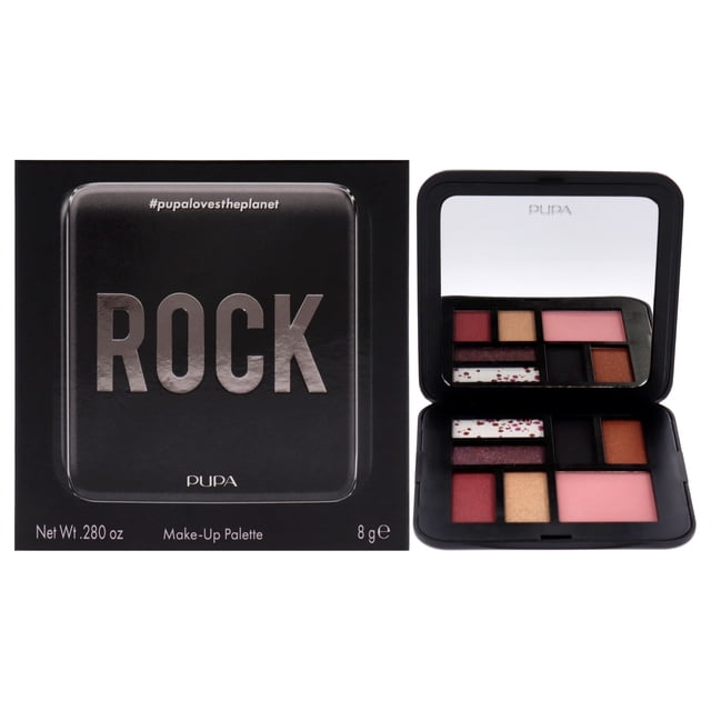 Paleta de maquillaje - 004 Rock de Pupa Milano para mujeres - Maquillaje de 0.280 oz