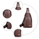 thumbnail image 5 of Bolso bandolera para hombre y mujer, mochila de hombro, bolso de pecho, bandolera, mochila con orificio para auriculares, para senderismo, camping, viajes al aire libre, 5 of 5