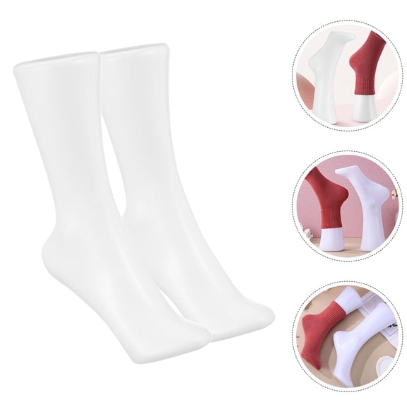 2pcs Socks Display Models Fake Foot Models Women Mannequin Foot Models Socks Display Holders