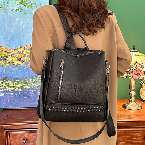 Mochila a prueba de robos para mujer, bolso de hombro multifuncional con remaches, espalda suave, bolsillo de viaje de alta calidad, gran capacidad, nuevo, caliente Fivean unisex