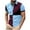 Blue, variant on Men's Casual Polo Shirt Classic Short Sleeve Golf Shirt Stylish Lapel Top with Pockets
