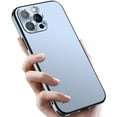 thumbnail image 2 of Cowithday for iPhone 15 Pro Max 6.7 inch Case 2023 [Military Drop Protection] Metal Aluminum Camera Cover Matte Hard PC Back Shell Soft TPU Bumper Shockproof Lightweight Case, Blue, 2 of 5