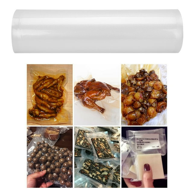 1 Roll of Thick Dot Vacuum Food Sealing Bag Food Sealer Roll Storage Packaging Preservative Bag25x500cm