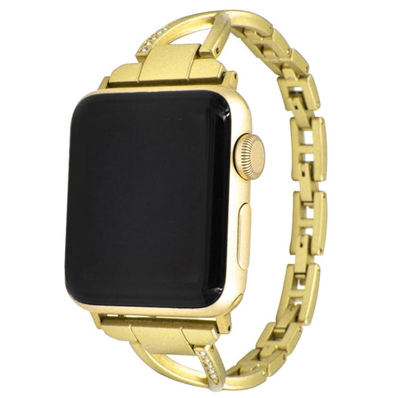 Slim Gold Band Compatible with Apple Watch 38mm 40mm 41mm 42mm 44mm 45mm 46mm Women, Thin Metal Dressy Jewelry Bracelet for iWatch Bands Series 11 10 9 8 7 6 5 4 3 SE