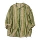 thumbnail image 2 of mfyjkho Tops Para Mujer, Camisa Informal A Rayas Para Mujer, Con Botones, Manga 3/4 Y Cuello Redondo Tops Para Mujer Xl, 2 of 4