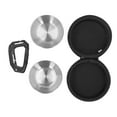 thumbnail image 2 of Peet Travel Bowls, Acero inoxidable y cuencos para perros que salvan espacios de eva con bolsa para caminar para acampar, 2 of 7
