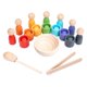 thumbnail image 4 of Bolas para pequeños en tazas, juguete Montessori, 7 colores, juego de clasificación de colores, juego de mesa, juguete de aprendizaje preescolar CUTICAT Bolas en Copas, 4 of 8