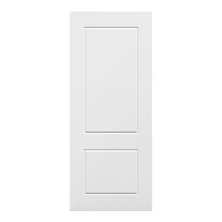 Prefinished Cascade White 2-Panel Wood Door Slab Paneled 80   Height by Villar Home Deigns 18   X 80