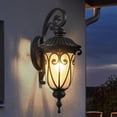 thumbnail image 6 of 23.1" Outdoor Porch Light with Wall Mount - Antique Bronze Exterior Wall Sconce Lantern for Garage, Patio, and Entryway Lighting, 6 of 9