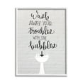 thumbnail image 4 of Stupell Industries Wash Troubles With Bubbles Inspirational Bathroom Sink,24 x 30, Design by Amanda Murray, 4 of 5