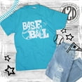 thumbnail image 3 of Tees2urdoor Doodle Baseball T-Shirt, Adult Medium, Blue, 3 of 4