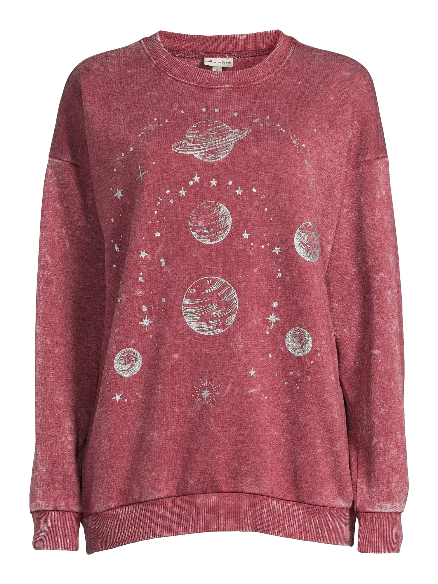 Self Esteem Juniors Mineral Wash Graphic Sweatshirt, Sizes S-XL