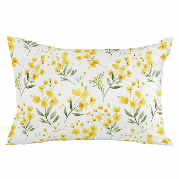 Elegant Farmhouse Botanical Body Pillow Cover, Pillowcase Protectors with Zipper, Breathable Decorative Throw Pillow Case Cover, Pillow Shams for Couch Sofa 24x36Inch