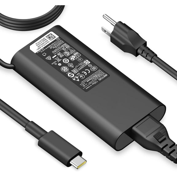 Charger Compatible with Dell Laptop Computer 130W 90W 65W 45W USB C Fast Power Adapter