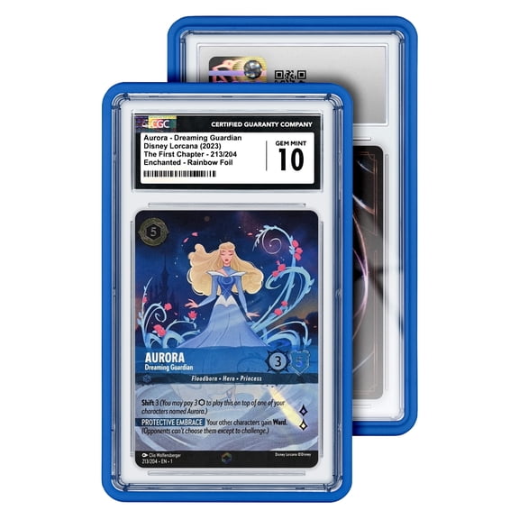 GradedGuard CGC Card Slab Protector Case, Standard CGC Size, Impact Resistant TPU Holder, Drop & Scratch Proof Frame for Graded Sports TCG Collectible Trading Cards - Royal