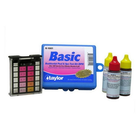Taylor K-1001 DPD Complete Basic Residential Swimming Pool Spa 3 Way Test (Best Spa Test Kit)
