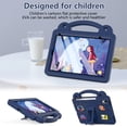 thumbnail image 4 of Tarise iPad 10th Generation Case for Kids Girls Boys Toddlers with Screen Protector, EVA Dropproof Handle Kids Friendly Kickstand Rugged Child Case Cover for iPad 10th Gen 10.9-inch 2022, Navyblue, 4 of 9