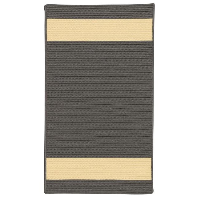 Colonial Mills Rug AR45R120X156S Aurora Rectangle Braided Area Rug Grey Yellow - 10 x 13 ft.