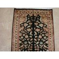 thumbnail image 3 of Rare Hot Black Flowers Lively Soft Hand Knotted Carpet Hall Way Runner Rug (10.0 x 2.7)', 3 of 7