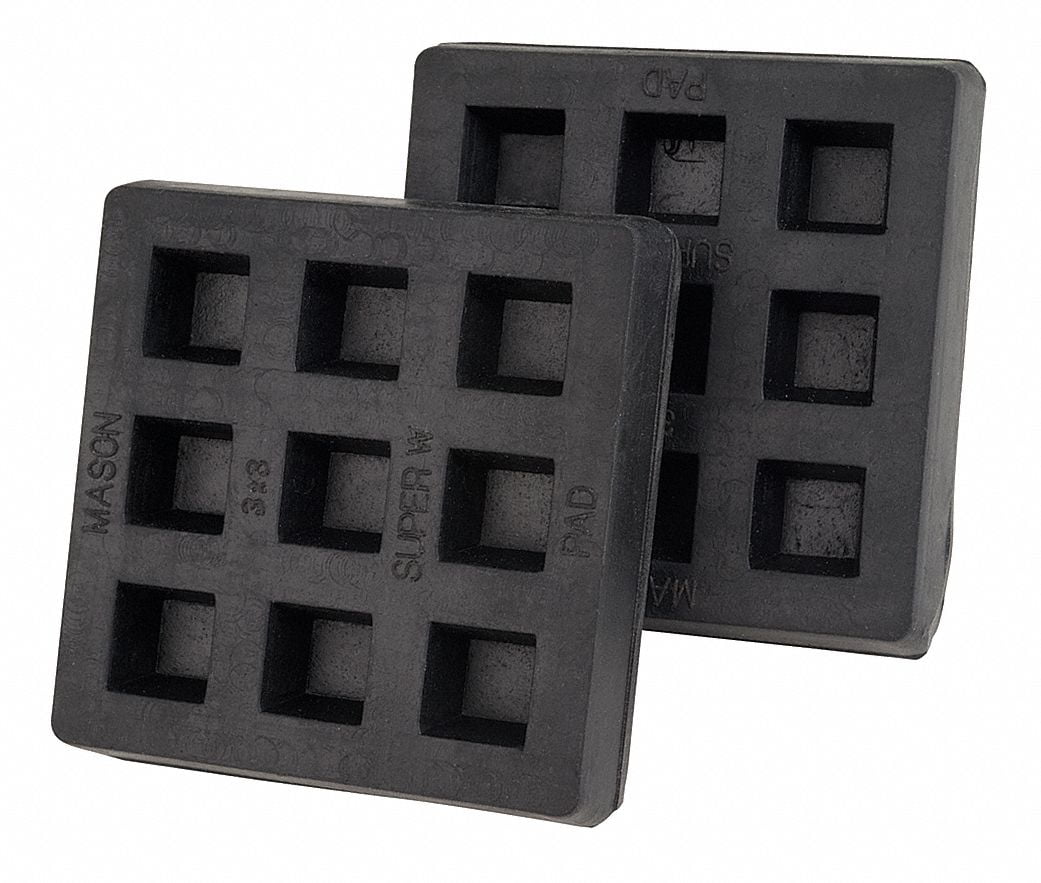 Mason Vibration Iso Pad,3x3x3/4 In,PK2 2LVR5