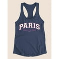 thumbnail image 3 of Paris Dream City Racerback Tank Women -Image by Shutterstock, Female Large, 3 of 4