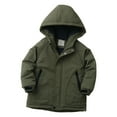 thumbnail image 3 of Cethrio Boys Winter Coats, Warm Zip up Windproof Long Sleeve Winter Jackets Army Green Size 6, 3 of 5