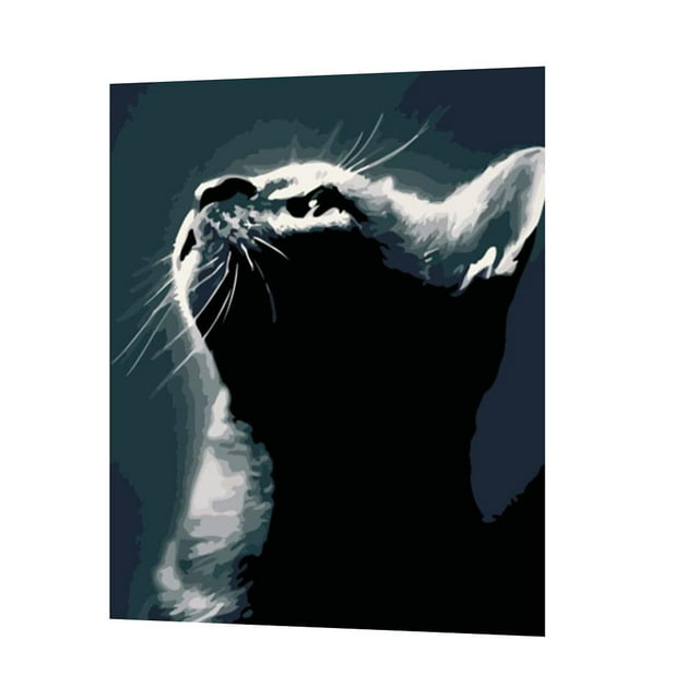 de pintura de gato por número, pintura al acrílica de bricolaje sobre tela para decoraciones artísticas para Macarena Pintura por kit de números