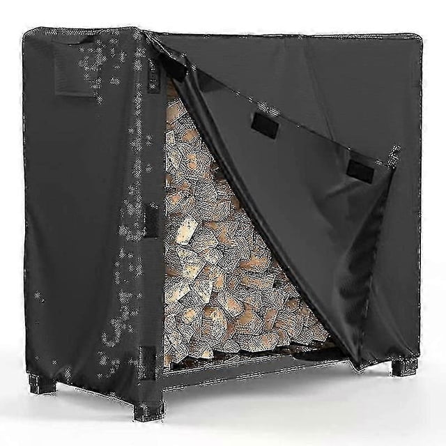 Firewood Cover 600d Oxford Cloth Rain Cover, Furniture Cover, Outdoor Firewood Rack Cover - Pjun